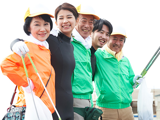 地域で交流する人達