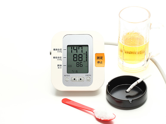 高血圧症による脳梗塞