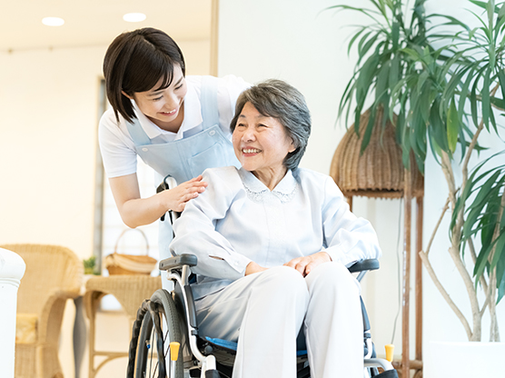 支援サービスを受ける入居者