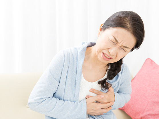 胸痛が出現した人